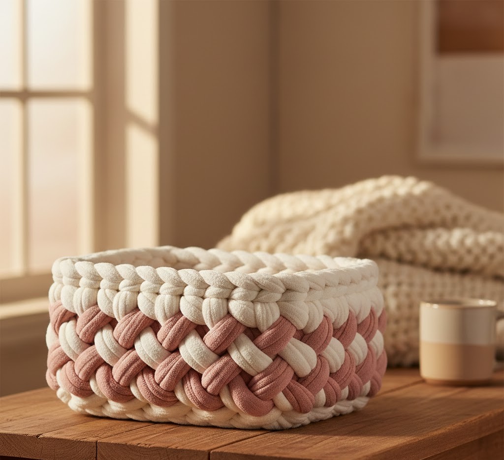 Geweven textiel doos