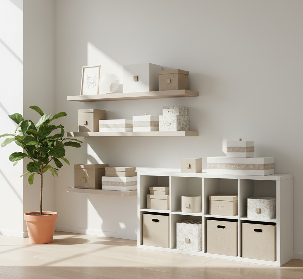 Minimalistische opbergoplossing